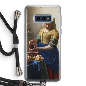 CaseCompany The Milkmaid: Samsung Galaxy S10e Transparant Hoesje met koord