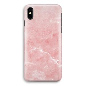 CaseCompany Roze marmer: iPhone X Volledig Geprint Hoesje
