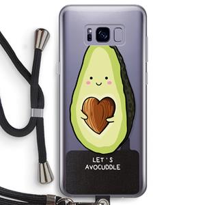 CaseCompany Avocuddle: Samsung Galaxy S8 Transparant Hoesje met koord