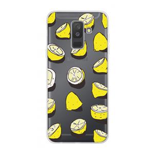 CaseCompany When Life Gives You Lemons...: Samsung Galaxy A6 Plus (2018) Transparant Hoesje