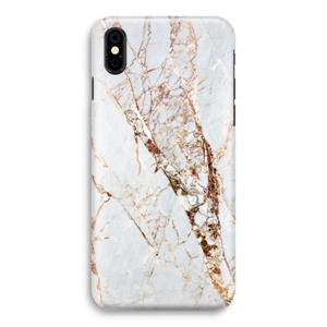 CaseCompany Goud marmer: iPhone X Volledig Geprint Hoesje