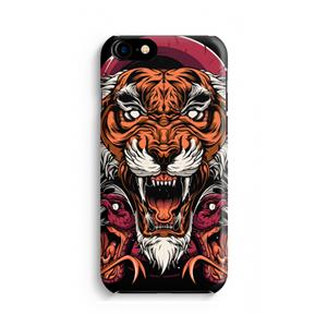 CaseCompany Tiger and Rattlesnakes: Volledig geprint iPhone SE 2020 Hoesje
