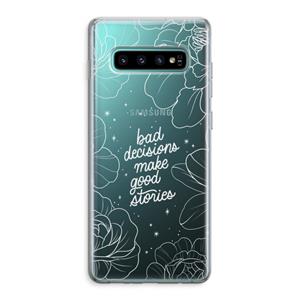 CaseCompany Good stories: Samsung Galaxy S10 Plus Transparant Hoesje
