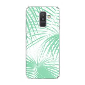 CaseCompany Palmbladeren: Samsung Galaxy A6 Plus (2018) Transparant Hoesje