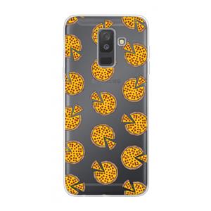 CaseCompany You Had Me At Pizza: Samsung Galaxy A6 Plus (2018) Transparant Hoesje