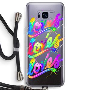CaseCompany Loves: Samsung Galaxy S8 Transparant Hoesje met koord