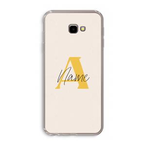 CaseCompany Amber Script: Samsung Galaxy J4 Plus Transparant Hoesje