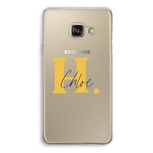 CaseCompany Amber Script: Samsung A3 (2017) Transparant Hoesje