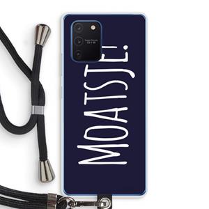 CaseCompany Moatsje!: Samsung Galaxy Note 10 Lite Transparant Hoesje met koord