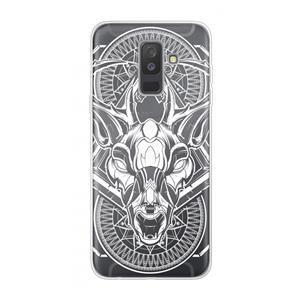 CaseCompany Oh Deer: Samsung Galaxy A6 Plus (2018) Transparant Hoesje