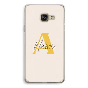 CaseCompany Amber Script: Samsung A3 (2017) Transparant Hoesje