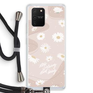 CaseCompany Daydreaming becomes reality: Samsung Galaxy S10 Lite Transparant Hoesje met koord
