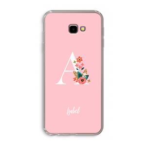 CaseCompany Pink Bouquet: Samsung Galaxy J4 Plus Transparant Hoesje