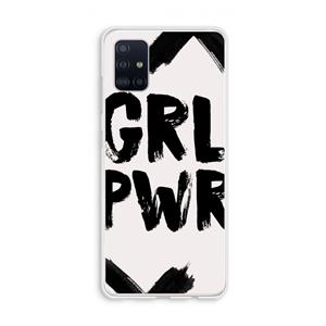CaseCompany Girl Power #2: Galaxy A51 4G Transparant Hoesje