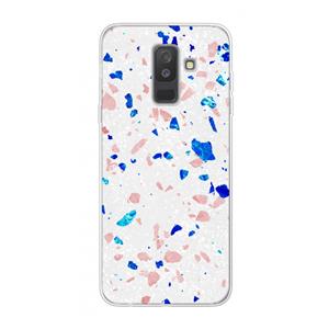 CaseCompany Terrazzo N°6: Samsung Galaxy A6 Plus (2018) Transparant Hoesje