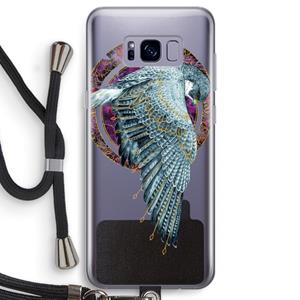 CaseCompany Golden Falcon: Samsung Galaxy S8 Transparant Hoesje met koord