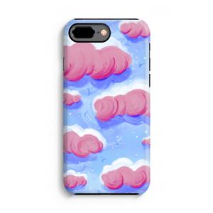 CaseCompany Roze wolken met vogels: iPhone 7 Plus Tough Case
