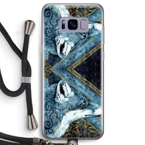 CaseCompany Golden Fox: Samsung Galaxy S8 Transparant Hoesje met koord