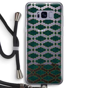 CaseCompany Moroccan tiles: Samsung Galaxy S8 Transparant Hoesje met koord