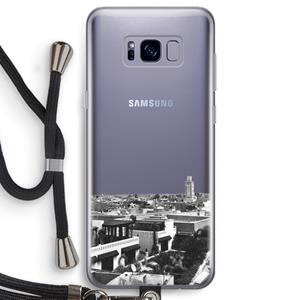 CaseCompany Marrakech Skyline : Samsung Galaxy S8 Transparant Hoesje met koord
