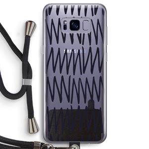 CaseCompany Marrakech Zigzag: Samsung Galaxy S8 Transparant Hoesje met koord