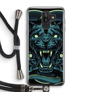 CaseCompany Cougar and Vipers: Samsung Galaxy J8 (2018) Transparant Hoesje met koord