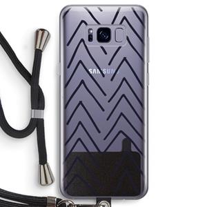CaseCompany Marrakech Arrows: Samsung Galaxy S8 Transparant Hoesje met koord
