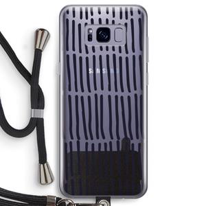 CaseCompany Moroccan stripes: Samsung Galaxy S8 Transparant Hoesje met koord
