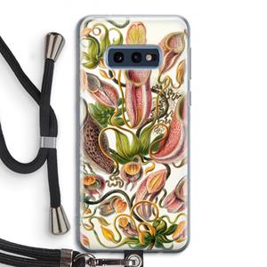 CaseCompany Haeckel Nepenthaceae: Samsung Galaxy S10e Transparant Hoesje met koord
