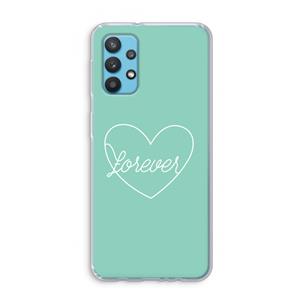 CaseCompany Forever heart pastel: Samsung Galaxy A32 4G Transparant Hoesje