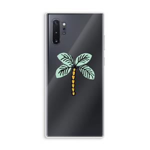 CaseCompany Palmboom: Samsung Galaxy Note 10 Plus Transparant Hoesje