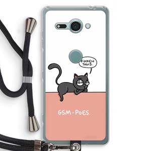 CaseCompany GSM poes: Sony Xperia XZ2 Compact Transparant Hoesje met koord