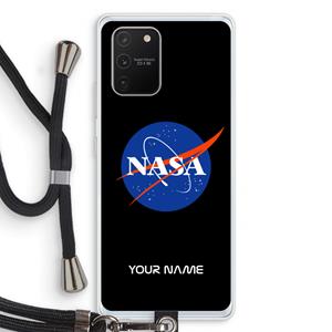 CaseCompany NASA: Samsung Galaxy S10 Lite Transparant Hoesje met koord