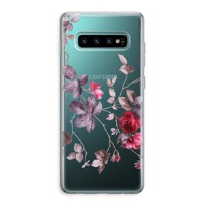 CaseCompany Mooie bloemen: Samsung Galaxy S10 Plus Transparant Hoesje