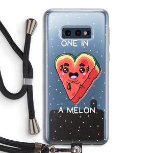 CaseCompany One In A Melon: Samsung Galaxy S10e Transparant Hoesje met koord