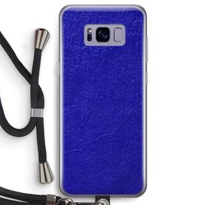 CaseCompany Majorelle Blue: Samsung Galaxy S8 Transparant Hoesje met koord