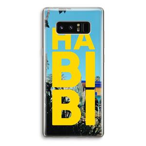 CaseCompany Habibi Majorelle : Samsung Galaxy Note 8 Transparant Hoesje