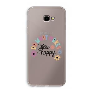 CaseCompany Happy days: Samsung Galaxy J4 Plus Transparant Hoesje