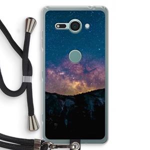 CaseCompany Travel to space: Sony Xperia XZ2 Compact Transparant Hoesje met koord