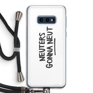 CaseCompany Neuters: Samsung Galaxy S10e Transparant Hoesje met koord