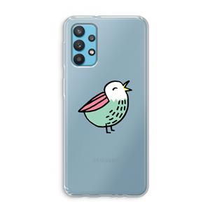 CaseCompany Birdy: Samsung Galaxy A32 4G Transparant Hoesje