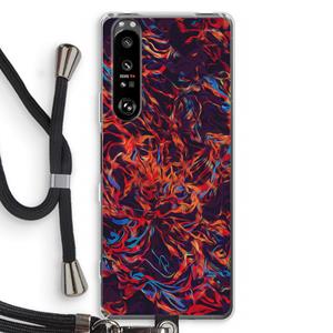 CaseCompany Lucifer: Sony Xperia 1 III Transparant Hoesje met koord