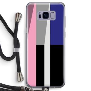 CaseCompany Gestalte 4: Samsung Galaxy S8 Transparant Hoesje met koord