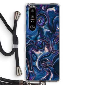 CaseCompany Mirrored Mirage: Sony Xperia 1 III Transparant Hoesje met koord