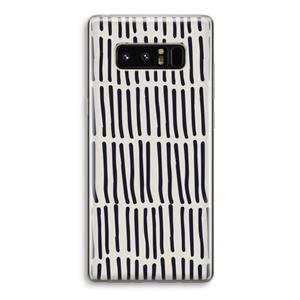 CaseCompany Moroccan stripes: Samsung Galaxy Note 8 Transparant Hoesje