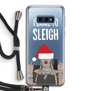 CaseCompany Came To Sleigh: Samsung Galaxy S10e Transparant Hoesje met koord