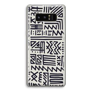 CaseCompany Marrakech print: Samsung Galaxy Note 8 Transparant Hoesje