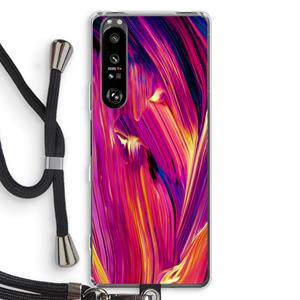 CaseCompany Phoenix: Sony Xperia 1 III Transparant Hoesje met koord