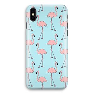 CaseCompany Anything Flamingoes: iPhone X Volledig Geprint Hoesje