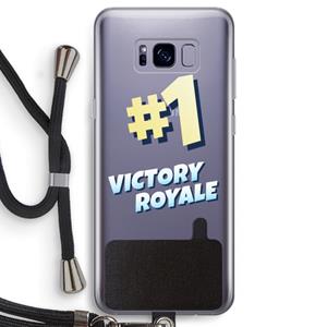 CaseCompany Victory Royale: Samsung Galaxy S8 Transparant Hoesje met koord